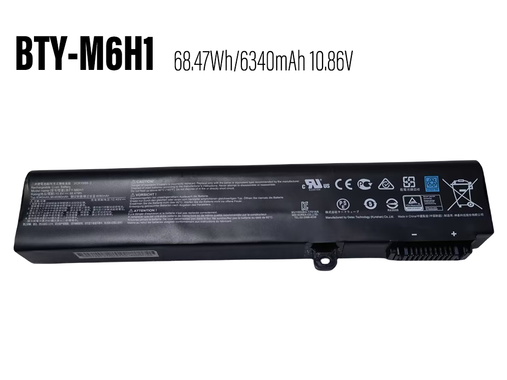 MSI BTY-M6H1 bateria 
