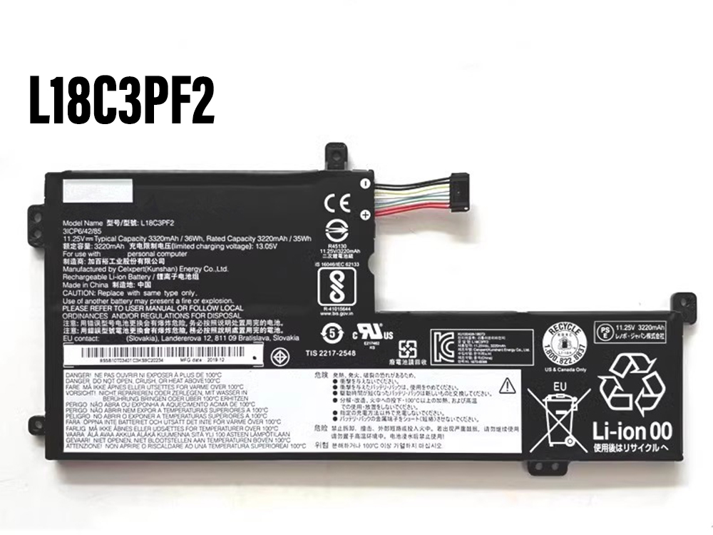 Lenovo L18C3PF2 bateria 
