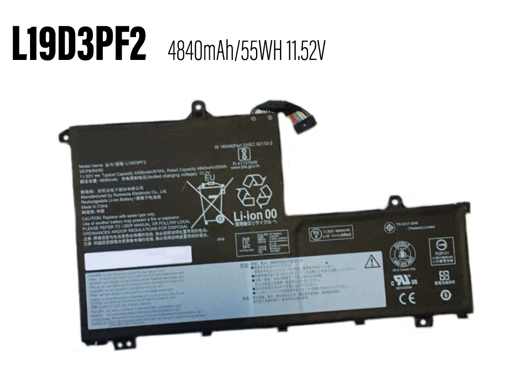 Lenovo L19D3PF2 bateria 