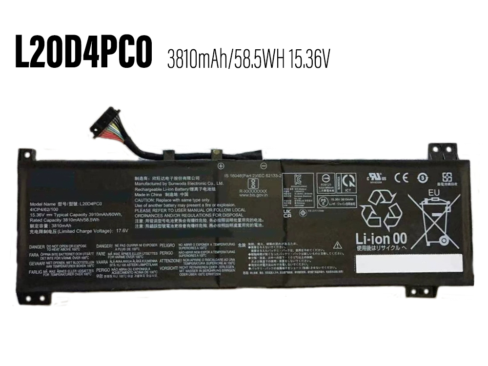 Lenovo L20L4PC0 bateria 