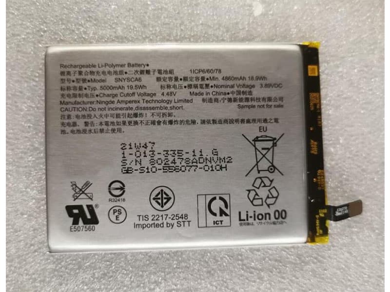 Bateria para vídeo Sony tipo np-fs11 4200mah 3,6v 4200mah/15 1wh Li-ion antracita 