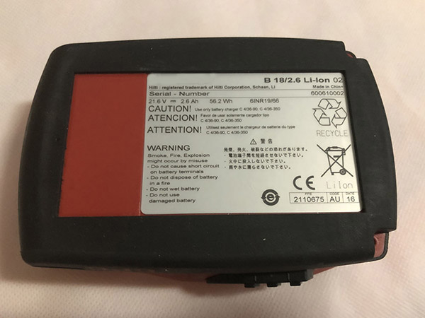 B18/2.6Ah